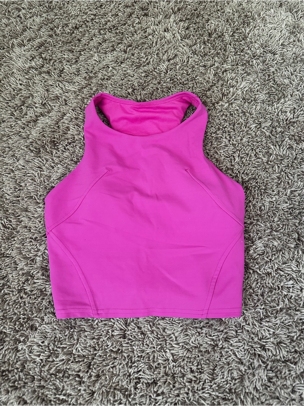 lululemon athletica High-Neck Crop Tank - Hot Pink